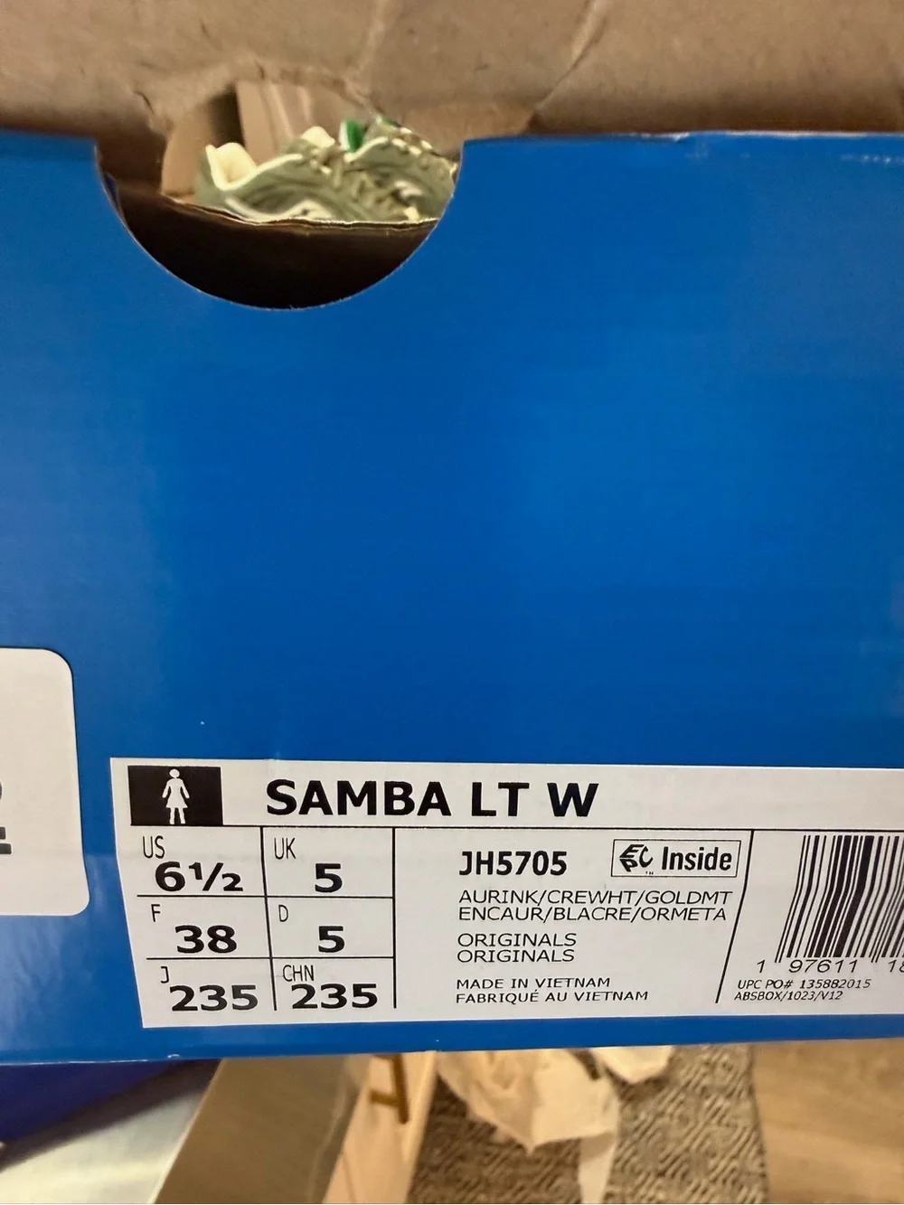 adidas Samba LT Sneakers in Navy, Cream and Brown
